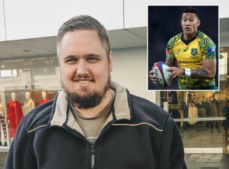 FED UP: Thirlmere's Michael Moxon has launched a GoFundMe page in the wake of the Israel Folau (inset) crowdfunding campaign controversy. Picture: Michael Moxon and Adam Davy