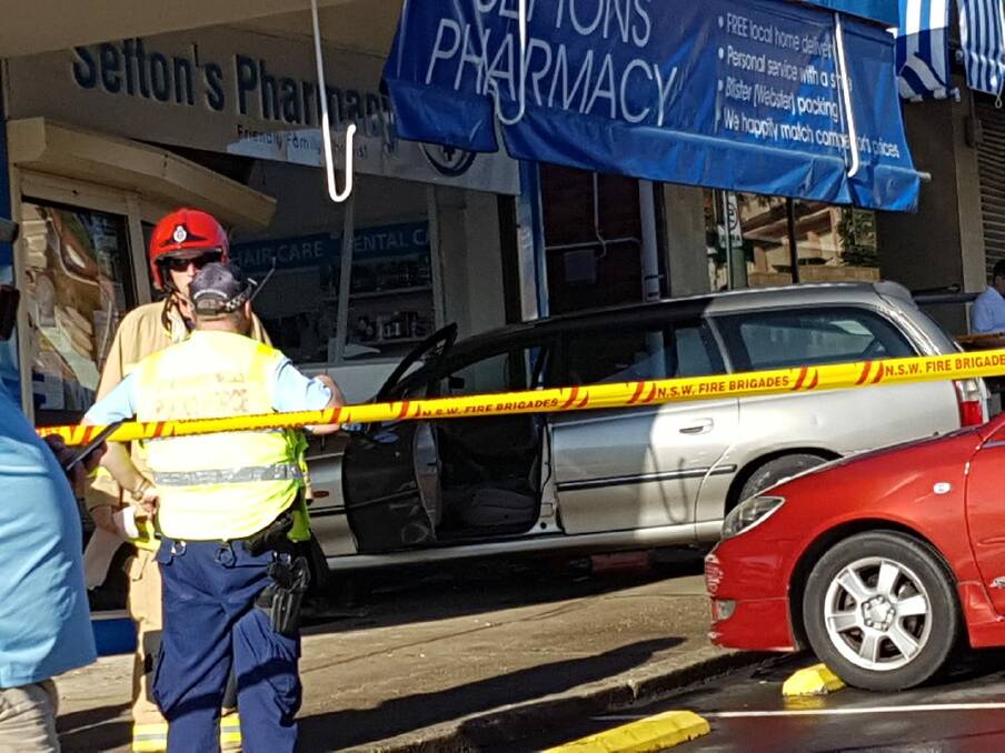 Cara Dawson sent through this photo from the scene of the incident at Sefton's Pharmacy. Picture: Cara Dawson