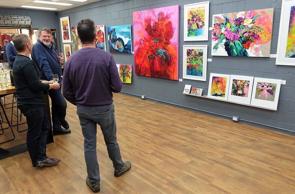 Artist Kerry Bruce's exhibition A Colourful Life on display at Ten Thousand Paces gallery in Bowral. Photo: supplied. 