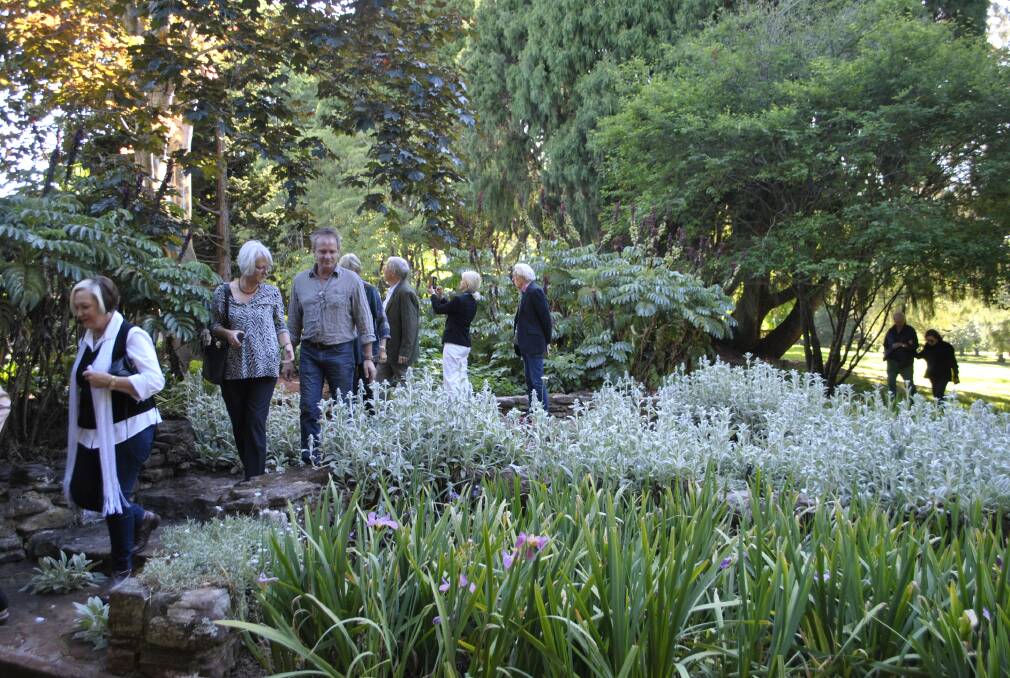 The tour included a walk through the gardens. Photo: Charli Shield