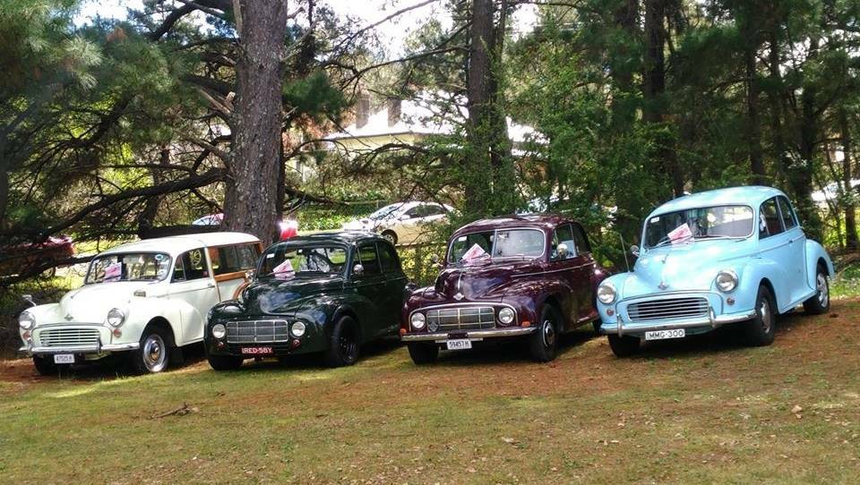IN MOTION: The Morris Minor car club that featured in last year's Spring Auto Fair, which is on again this Sunday, September 24. Photo: Supplied. 