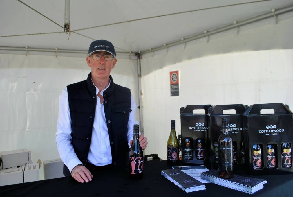 Ken Cooper from Rotherwood Estate winery in Sutton Forest, with the estate's winning 2016 pinot noir. 