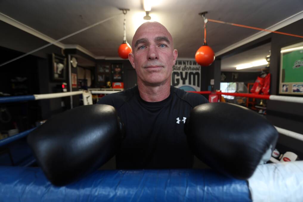 Driven: Paul Crampton, who won gold at the recent Australian Master Titles in Queensland, says boxing helps him with his anxiety. 