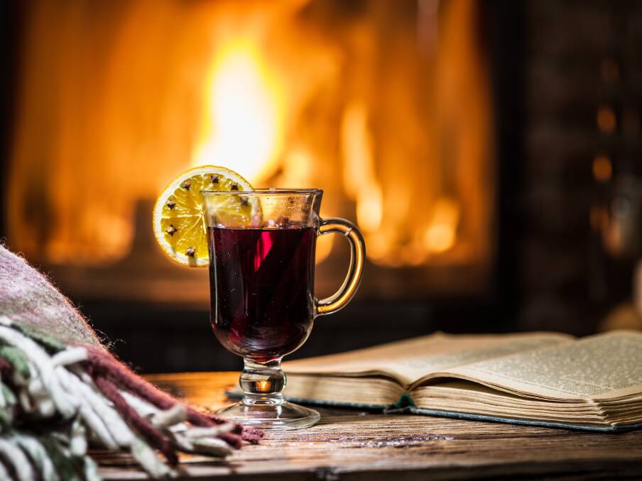 Mulled wine in winter