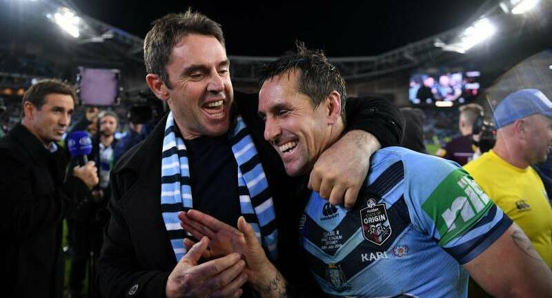 RESPECT: Brad Fittler, NSW Blues coach is in support of the 2020 season calling on players to give the 'thumbs up' before the start of play.