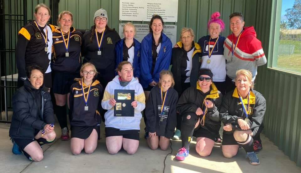 CHAMPIONS: The Robertson Hockey Club's third grade women's side have won a premiership against the Bowral Possums. Photo: RHC.