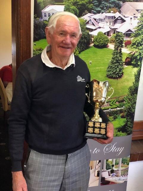 AGE IS JUST A NUMBER: Clive Austin has won the Moss Vale Golf Club's B-Grade Championships at 84. Photo: Moss Vale Golf Club. 