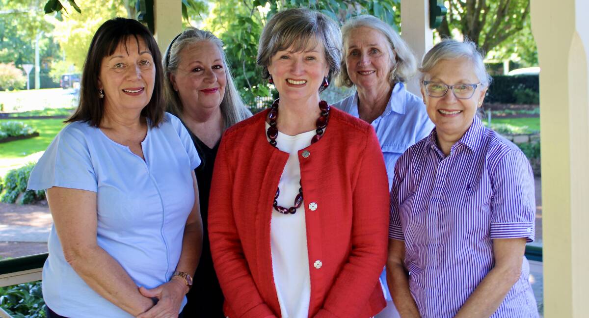 THE BIG TICKET: Jo-Ann Davidson (centre) with (from left) Linda McLaughlin, Margaret Higgins, Michele Graham and Madeline Baker. Together they have been announced as Labor's proposed ticket for the coming council election. Photo: Supplied. 
