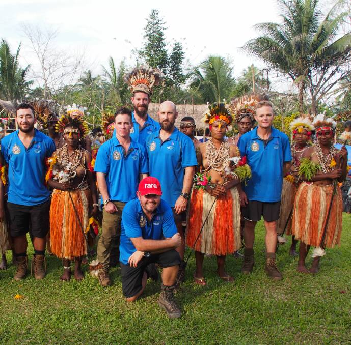 Australian Defence Force Diving School and Zac Hulm meeting the Papua New Guinea natives. 