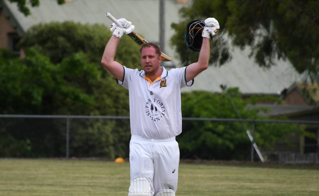 FIRST 100: Wingello Tiger Dale Wellington has scored his first century for the club. Photo: Phil Benson. 