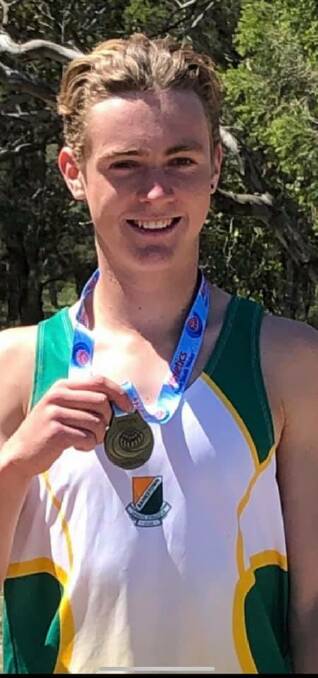 CHAMPION: Moss Vale High School Student, Liam Hinchcliffe has won the NSW Under 18 State Champion for Cross Country. Photo: MVHS.