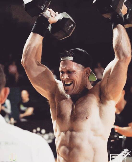 BEAST MODE: Moss Vale's Shane Green placed second in the world championships of the international Masters HQ fitness competition in Brisbane. Photo supplied. 