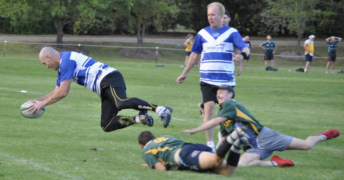 HIGH FLYING ACTION: The Bowral Touch Footy competition returns on Wednesday, October 16 at Eridge Park. 