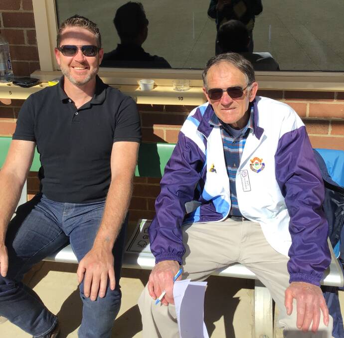 PAST AND PRESENT: Carl Spilker (left) will take over as bowls secretary, but to a position now named bowls coordinator. Dan Ticehurst (right) will step down as bowls secretary and enjoy the game. Photo Supplied.