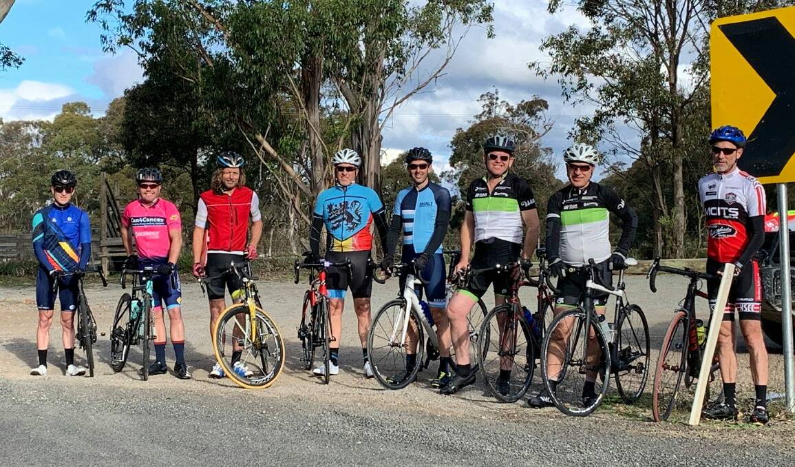 TOUGH: Southern Highlands Cycling Club competed through sleet and snow and enjoyed every second of it. Photo: SHCC.