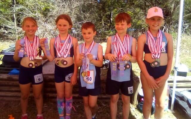 PB'S GALORE: The fab five of the Bowral Little Athletics delivered several personal bests. Photo: Bowral Little Athletics. 