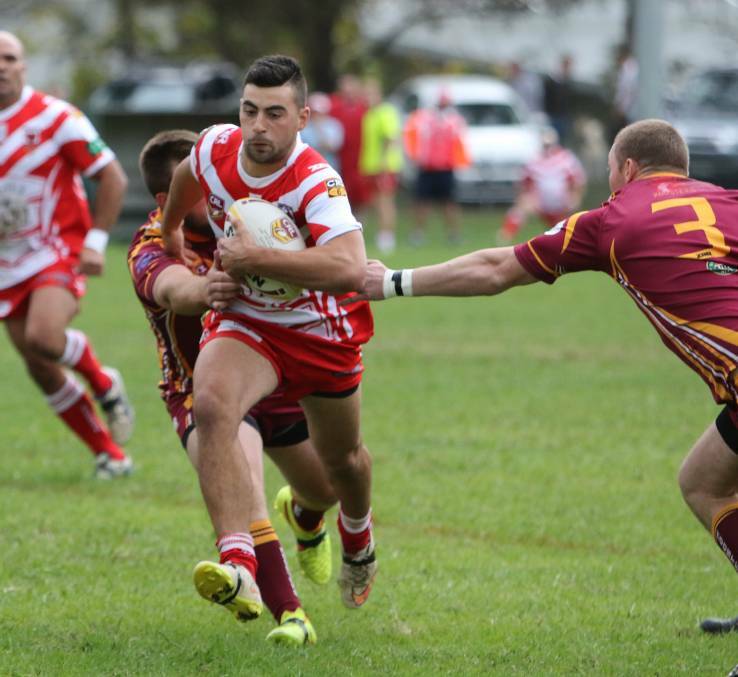 The Moss Vale Dragons got up against Campbelltown City in a very brave effort. Photo by Josh Bartlett. 
