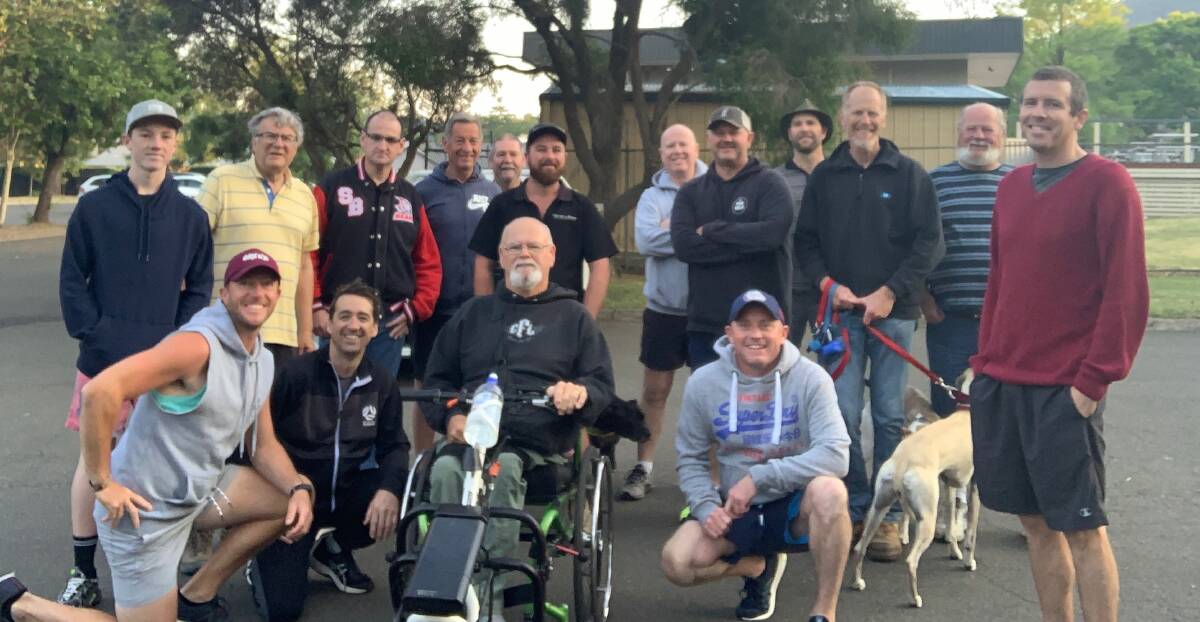 TOGETHER AS ONE: The Man Walk in Bowral is all about men getting stuff off their chest and getting some exercise before their day starts.