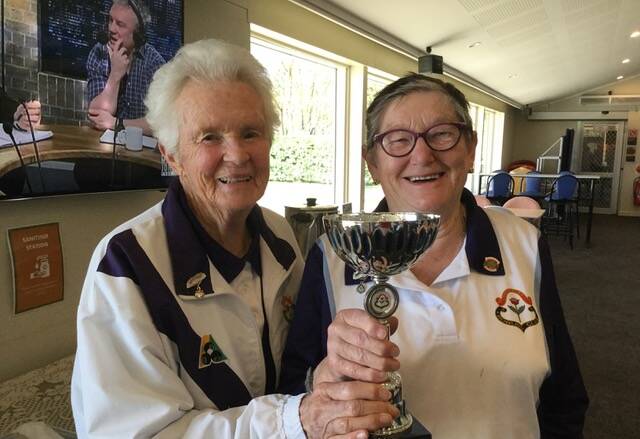 WINNERS: Enid Brown and Pam Christensen defeated Gail Fraser and Elizabeth Hall to take out the title for 2020.
