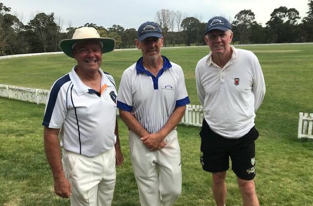 ALL SMILES: Highlands Veterans Over 60s cricketers have commenced their 2020/21 season with four home matches. Photos: Norm Stanton.