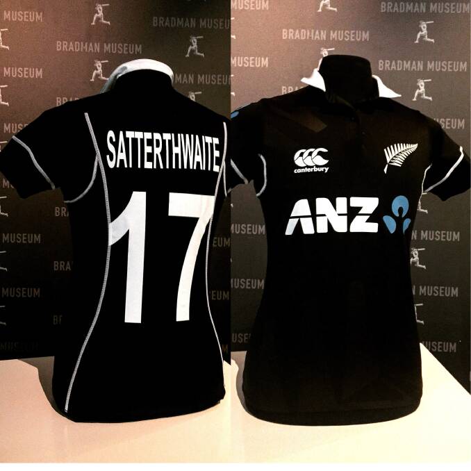 New Zealand women's cricket captain, Amy Satterthwaite uniform will be available for viewing at Bradman Museum.