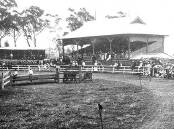 1929: A crowd gathered around the grandstand at the Moss Vale Showground.
