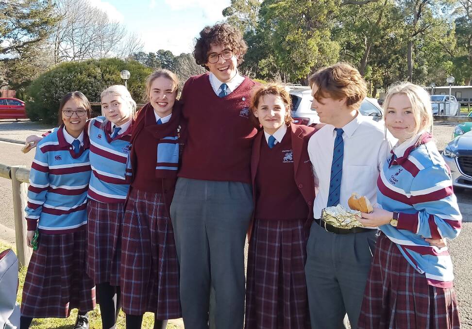 Chevalier College Year 12 students find strength in the friendships. Photo supplied