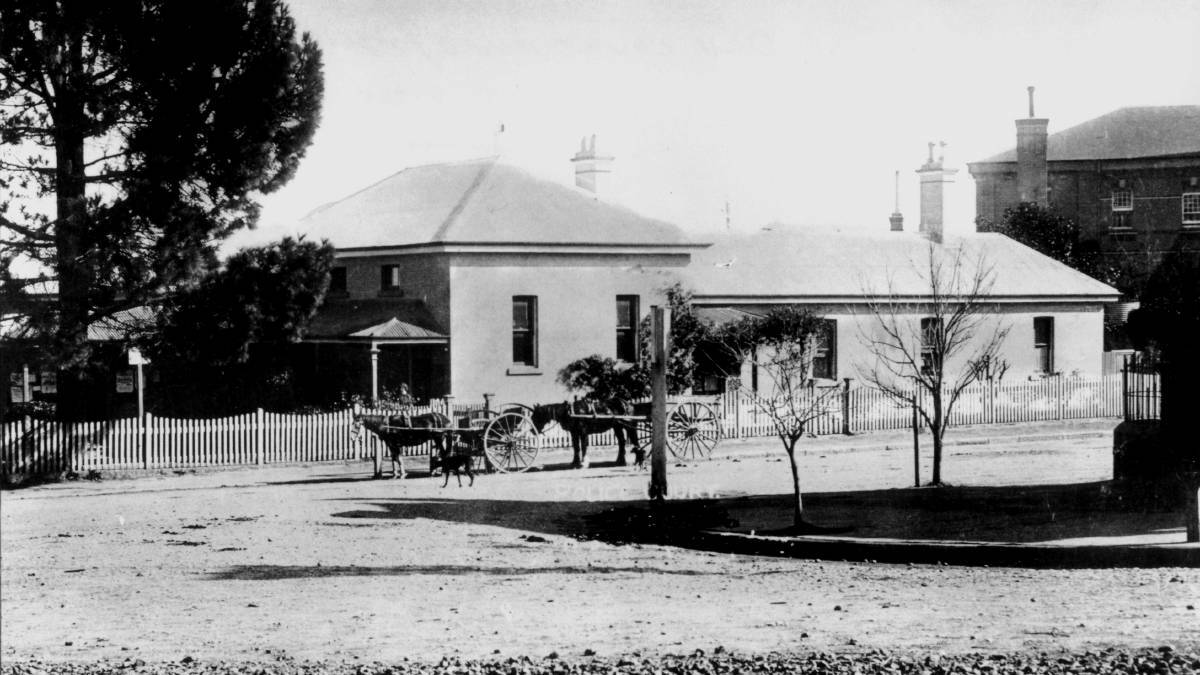 SHORT-LIVED: Moss Vale's fine court and police precinct built in 1880 and demolished in 1914.