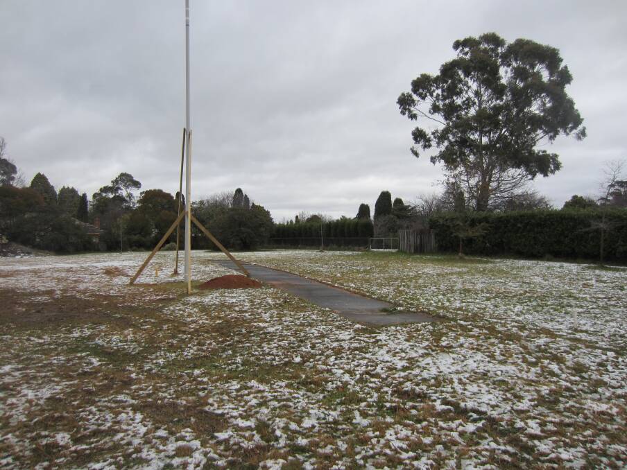 The pitch which Sir Donald Bradman played on in his school days is under threat of development. Photo by Nick Corbett