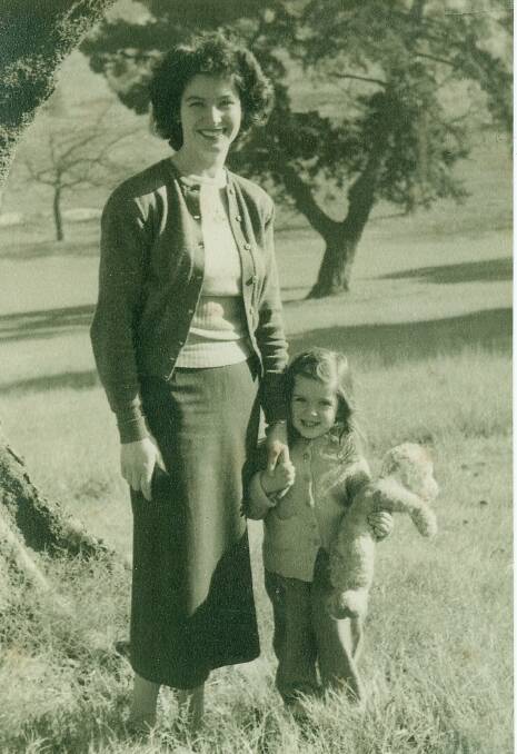 Angela Taylor (3) with her mum, Rona McKenny at Centennial Park about 1954. Photo supplied