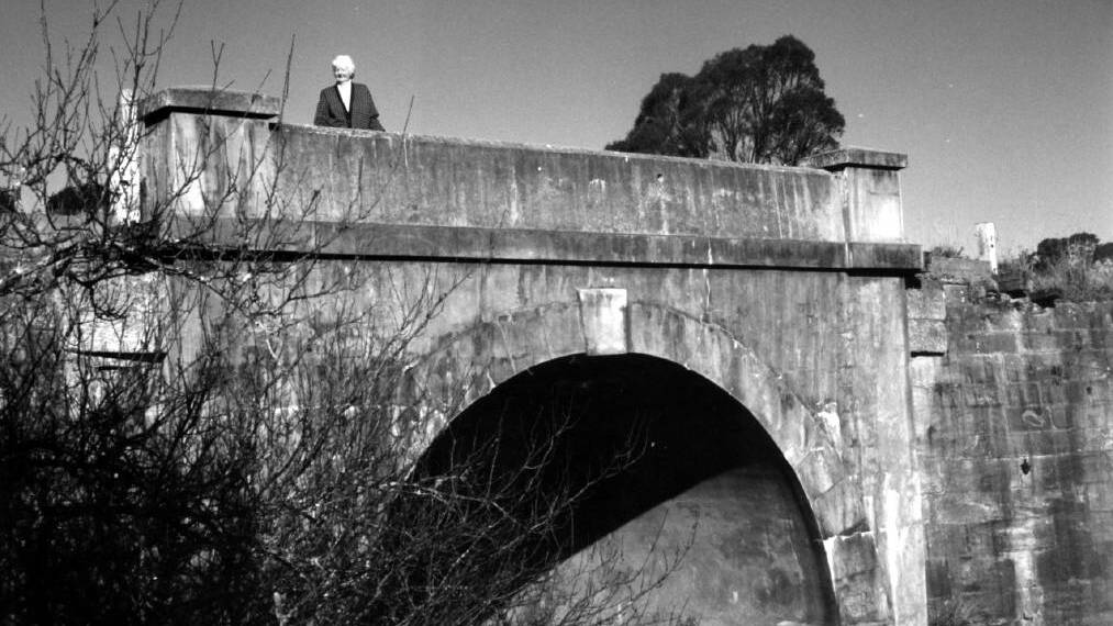 BLACK BOB'S: The concrete arch built in 1896 still supports the bridge. Photos: BDH&FHS