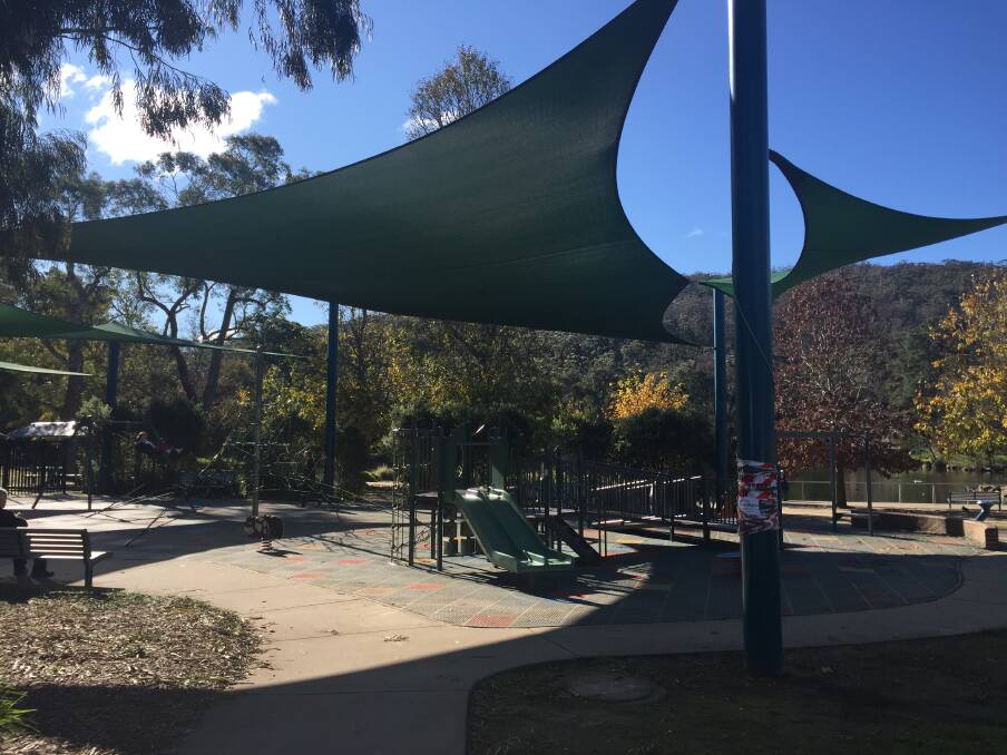 The playground at Lake Alexandra, Mittagong, is one of 48 playspaces located across the Wingecarribee Shire.