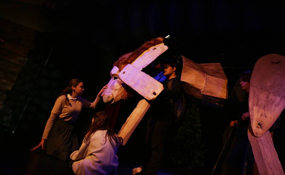 A scene from the latest SHYAC production,The Lion, The Witch & The Wardrobe . Photo: Lee Briggs.