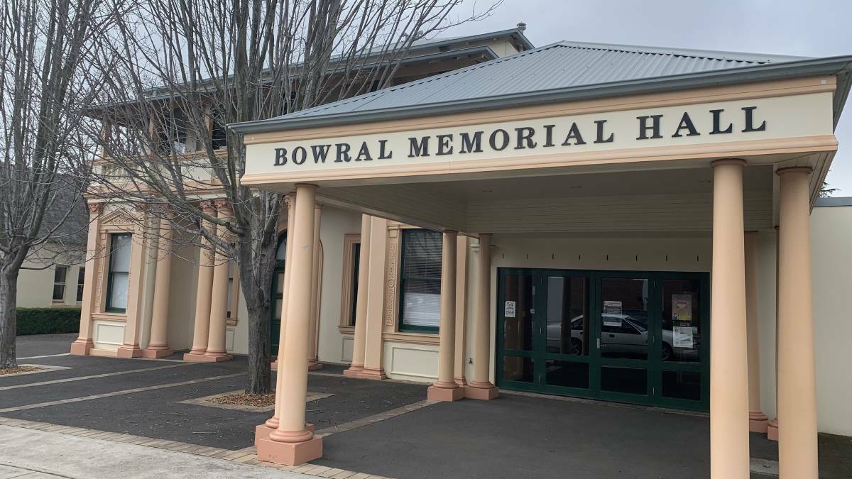 Work is set to begin today (June 16) on the Bowral Memorial Hall. Photo: file