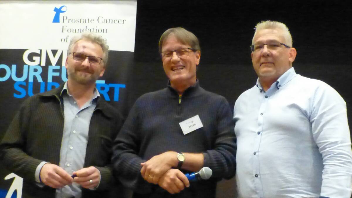 Johan Torsteinsrud, Peter van Dort Chairman WHAM Inc and Russell Bickford. Photo supplied