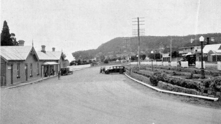The photo above from the Berrima District Historical Society shows the terracing at the Bowral train station soon after completion in 1936.
