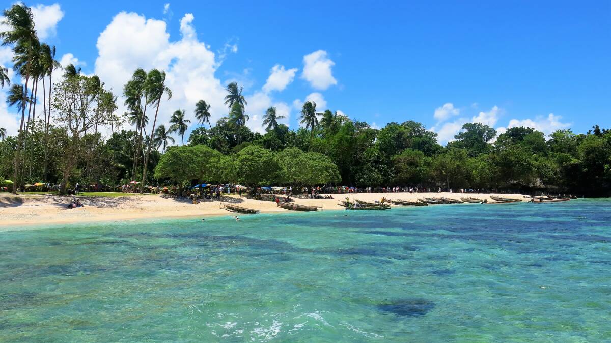 The stunning lagoon and beaches of the Conflict Islands. Photo: Sharon Micallef