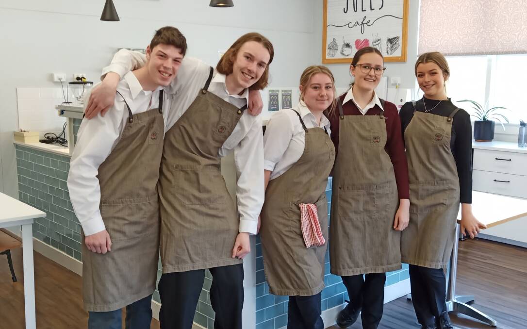 The Jules Cafe finds these Year 12 students at their hospitable best. Photo supplied