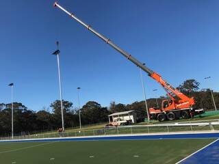 Work is well underway on the construction of a second synthetic hockey field at Welby. Photo supplied