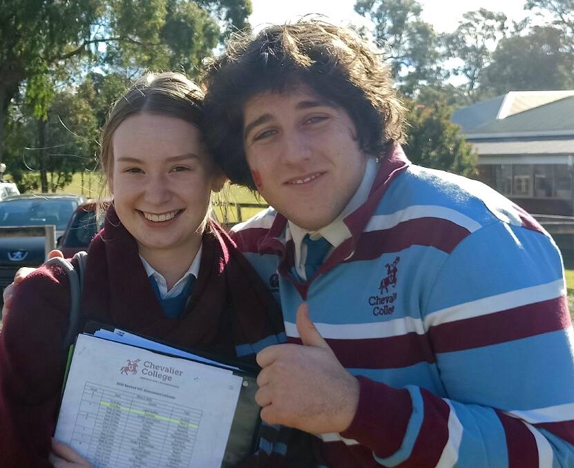 A Year 12 thumbs up despite the challenges. Photo supplied
