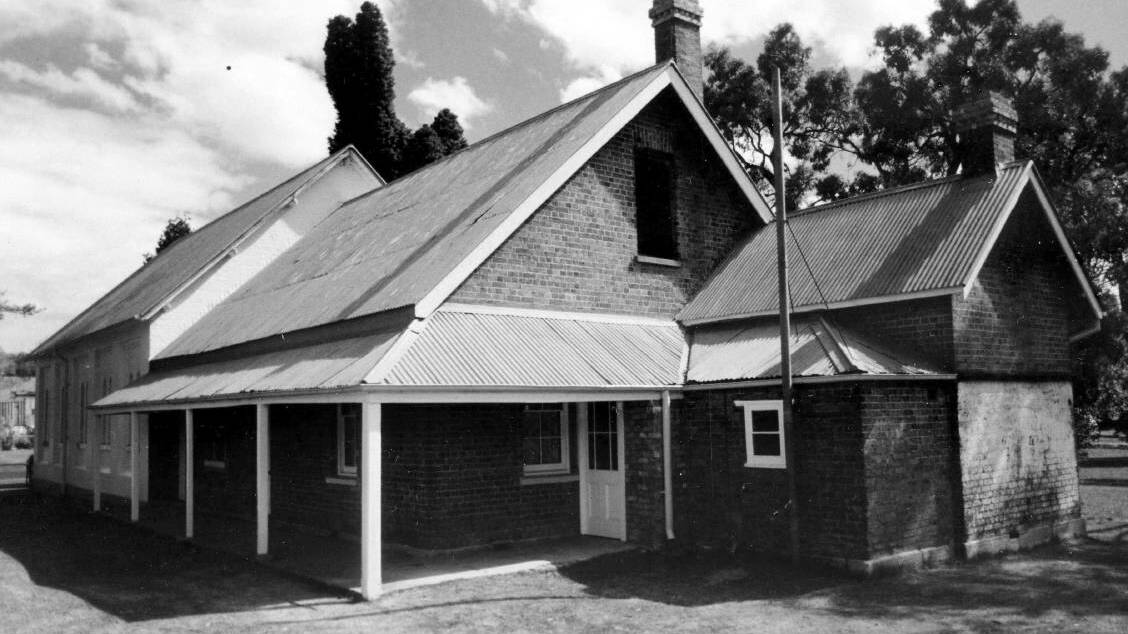OLD SCHOOL: Mittagong's first Public School and residence at the rear of Wesleyan Church became a Hall.