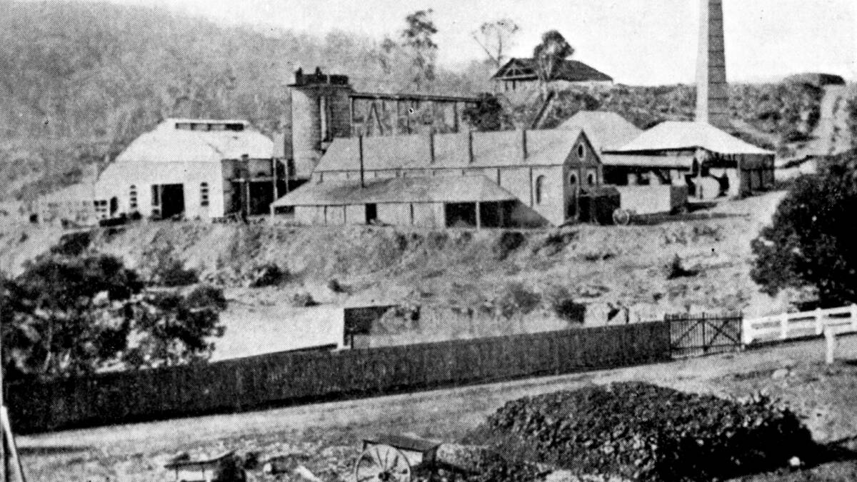 AT ITS PEAK: Fitz Roy Iron Works second site, 1870s. Relics from the site can still be seen today at Highlands Marketplace. Photo: BDH&FHS