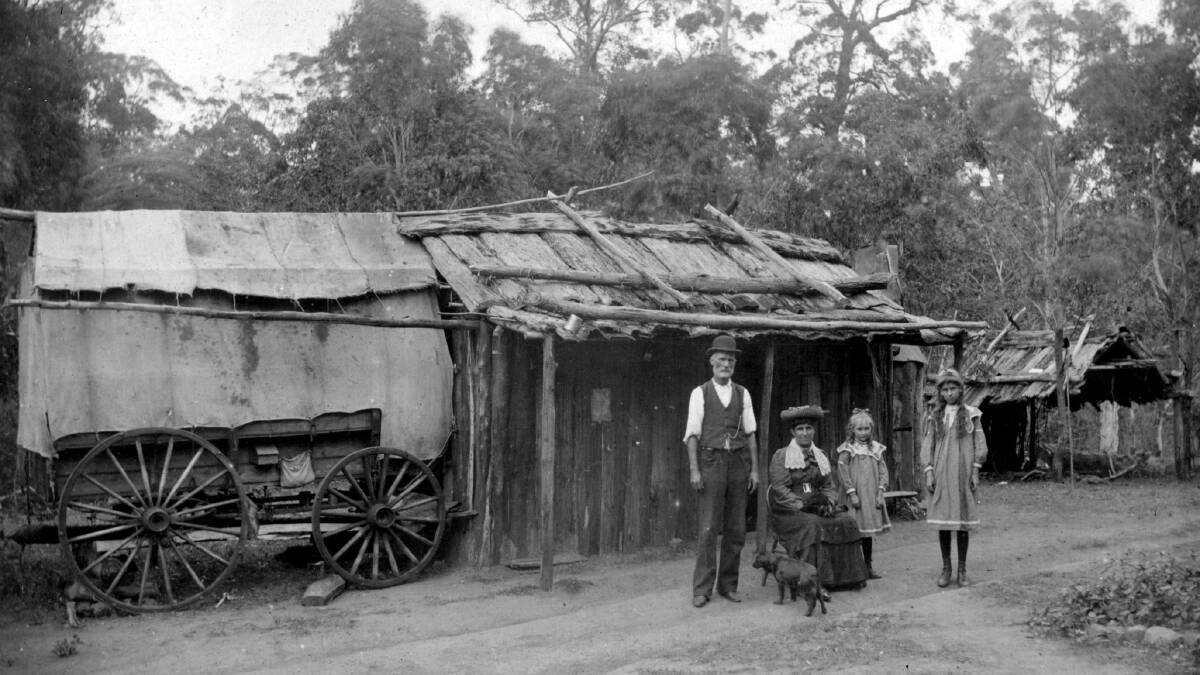 EARLY LOCALS: The Eccleston family at Andrewville. Photo: BDH&FHS