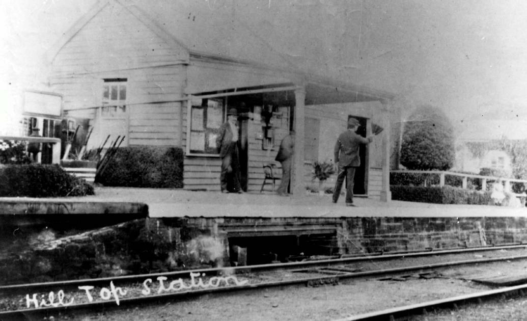 HILL TOP: Railway station opened as Big Hill Upper Siding on 5 April 1878; this photo c1900. Photo: BDH&FHS