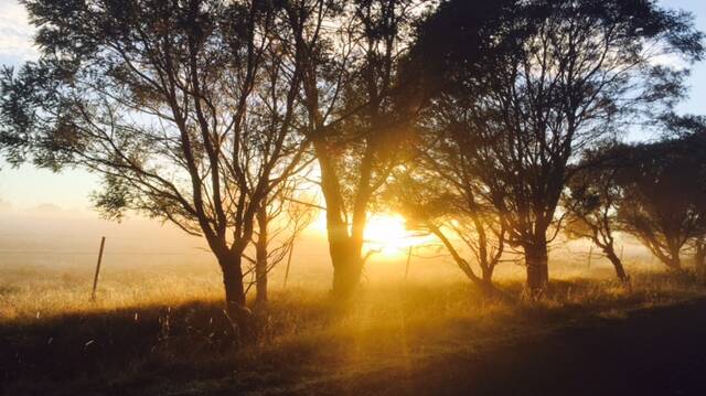 Shining through: This stunning snap taken by Chloe Timores is proof that the sun does rise over the Highlands.