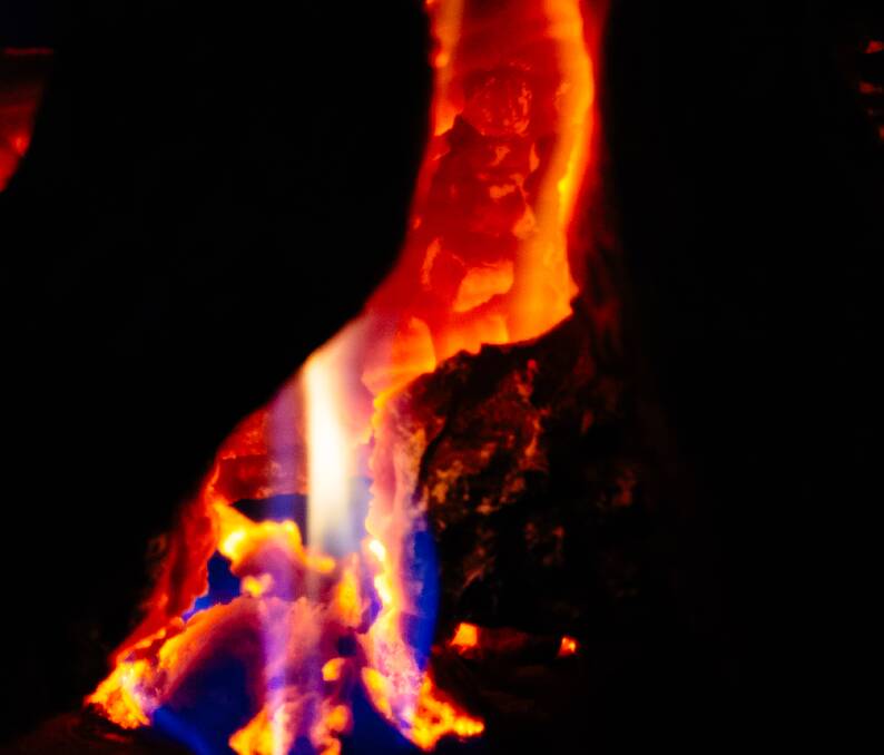 The dancing fames of a wood fire can be mesmerising, but always remember safety first. Photo: Matt Hiser