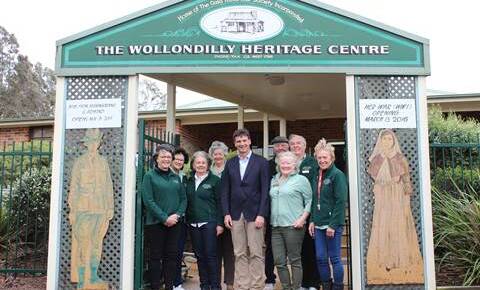 Hume MP Angus Taylor is pictured at a regional heritage centre following announcement of the grants program. Photo supplied