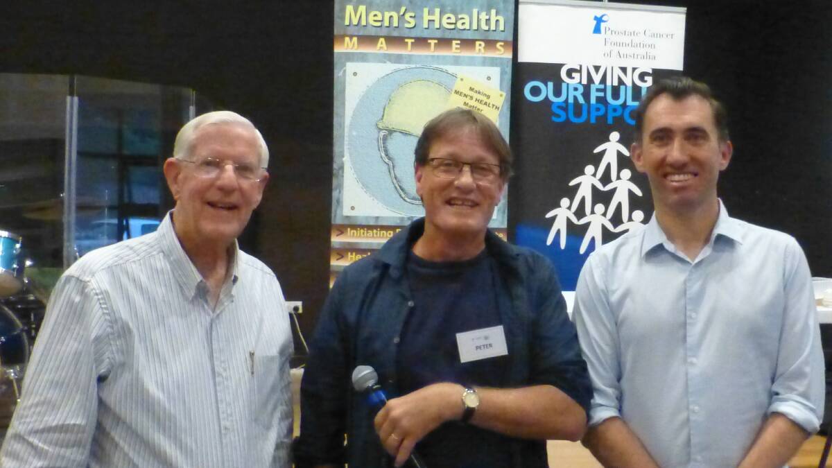 Vic Roberts, Peter van Dort and Gavin Perkins consider the topic 'Being a man in 2020'. Photo supplied