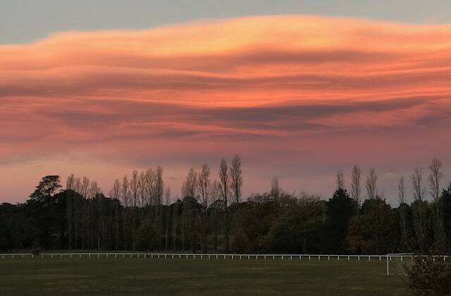 The setting sun puts on a spectacular showcase at Exeter for keen photographer Angela Williamson.