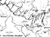OLD MERYLA: A railway map of 1890s shows all local stations including, at centre, Meryla Siding (renamed Werai in 1901); also marked are Mt Meryla and Yarrunga Valley. Image and below photo: BDH&FHS